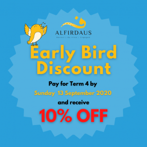 Early Bird Discount